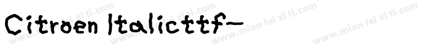 Citroen Italicttf字体转换